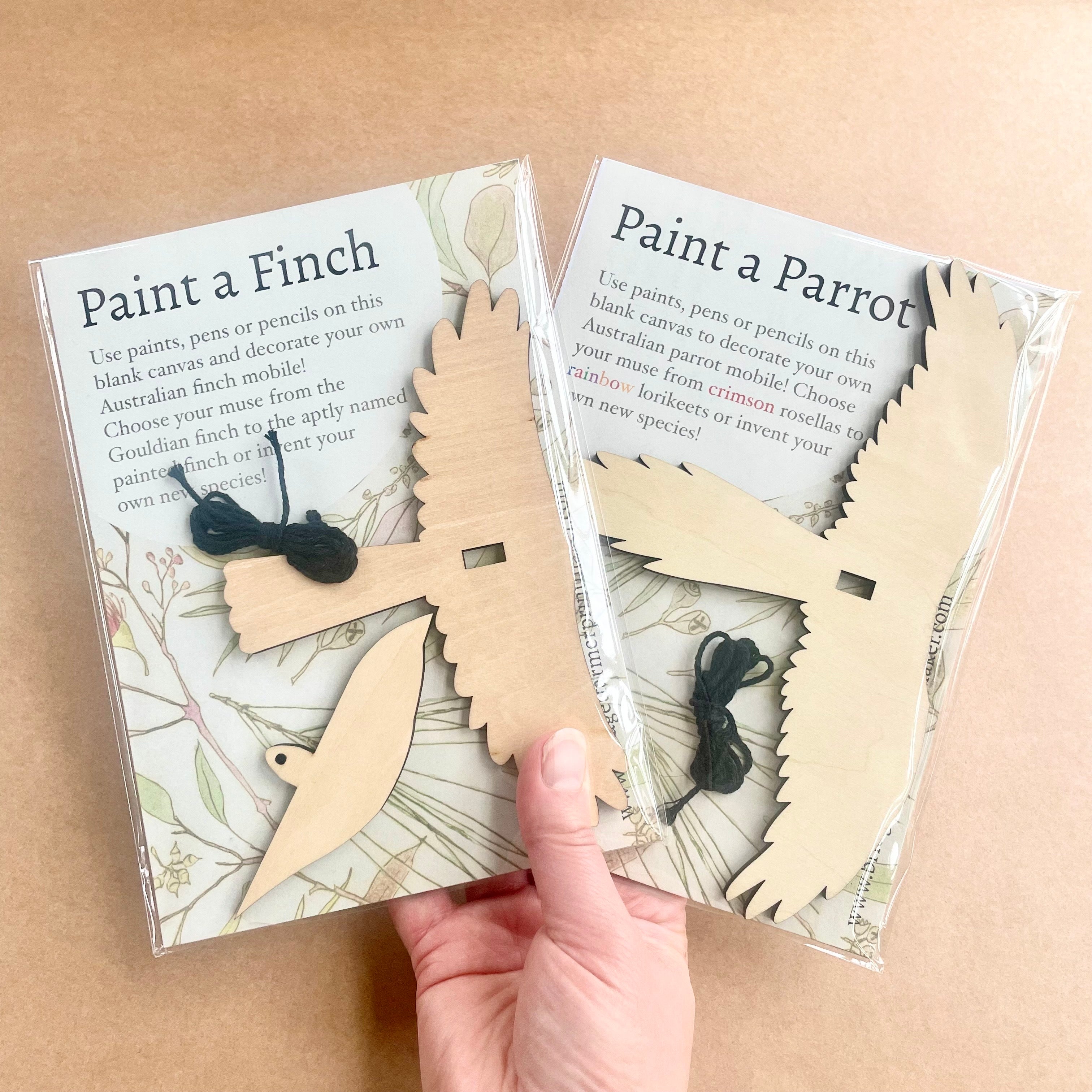 Paint-a-Finch Craft Kit - Create Your Own Bird Mobile