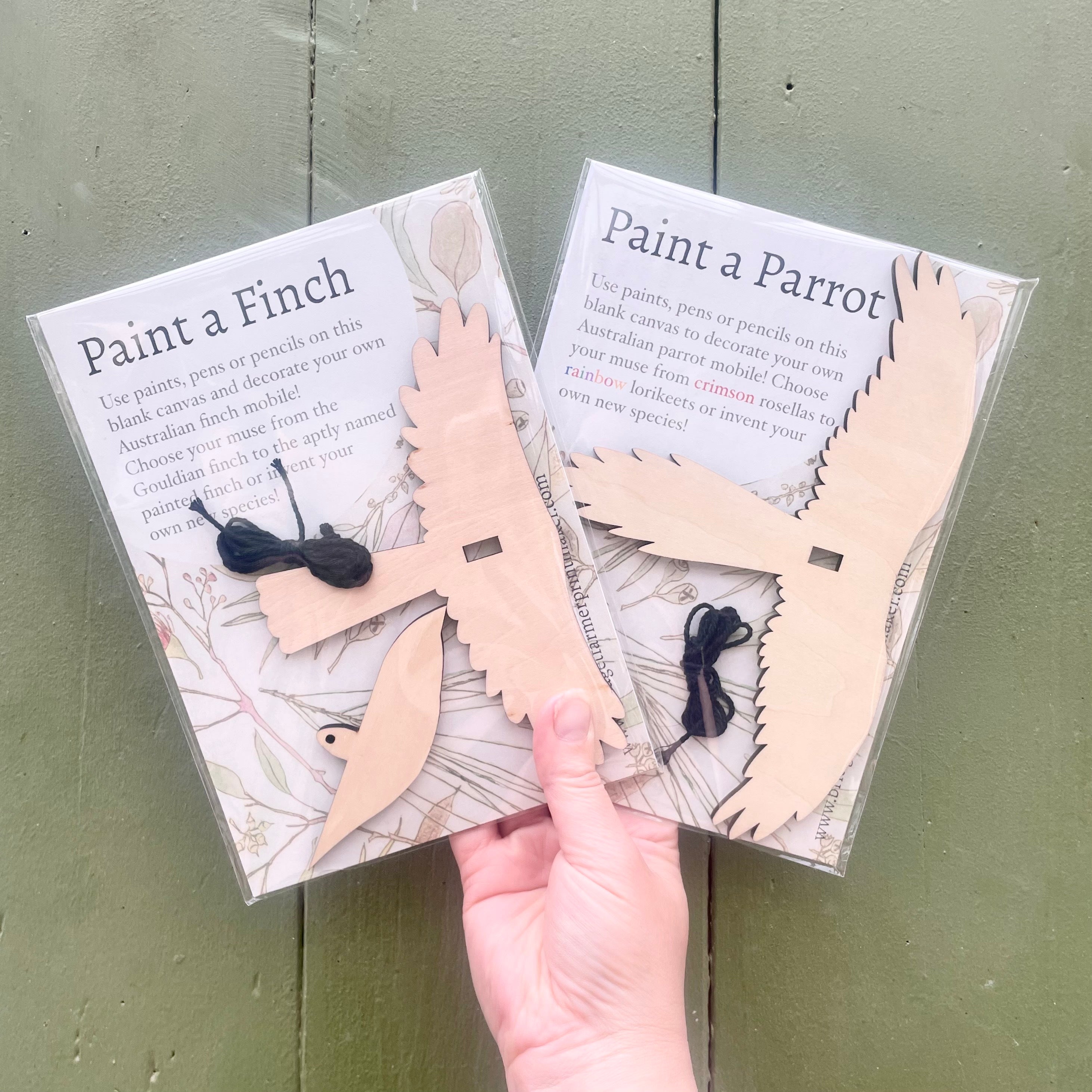 Paint-a-Finch Craft Kit - Create Your Own Bird Mobile