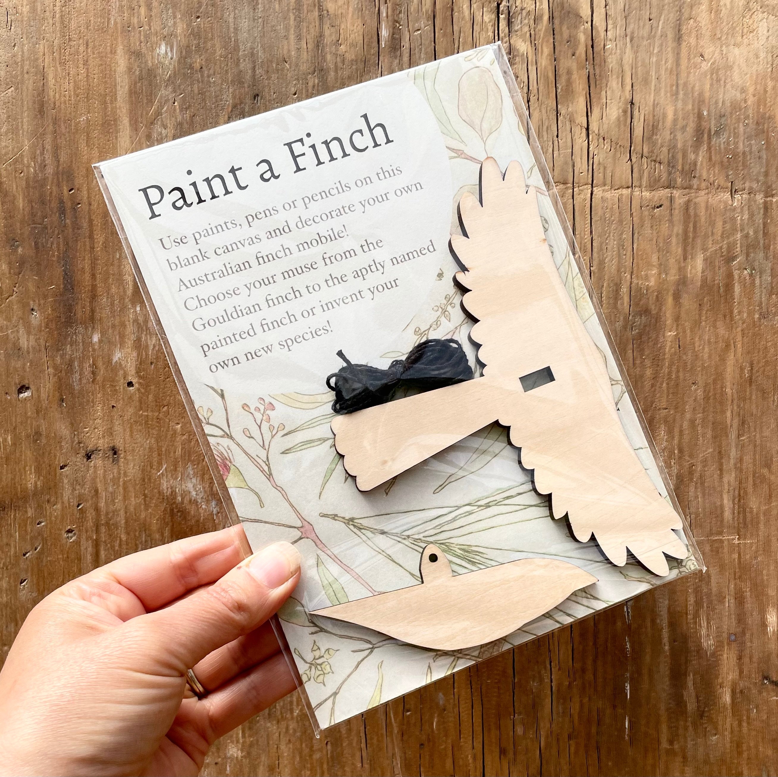 Paint-a-Finch Craft Kit - Create Your Own Bird Mobile