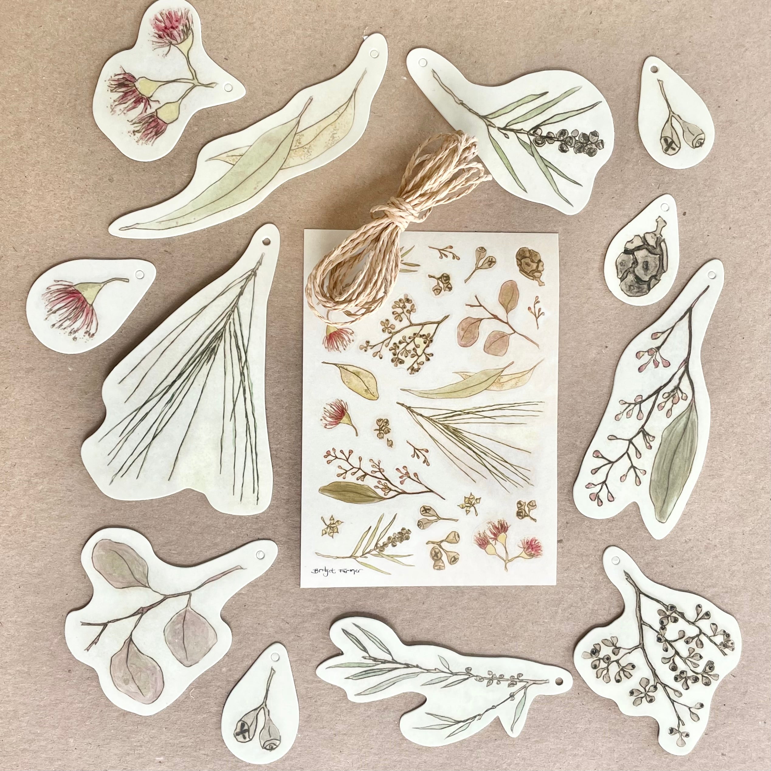 Australian Bush Gift Tags and Sticker Set
