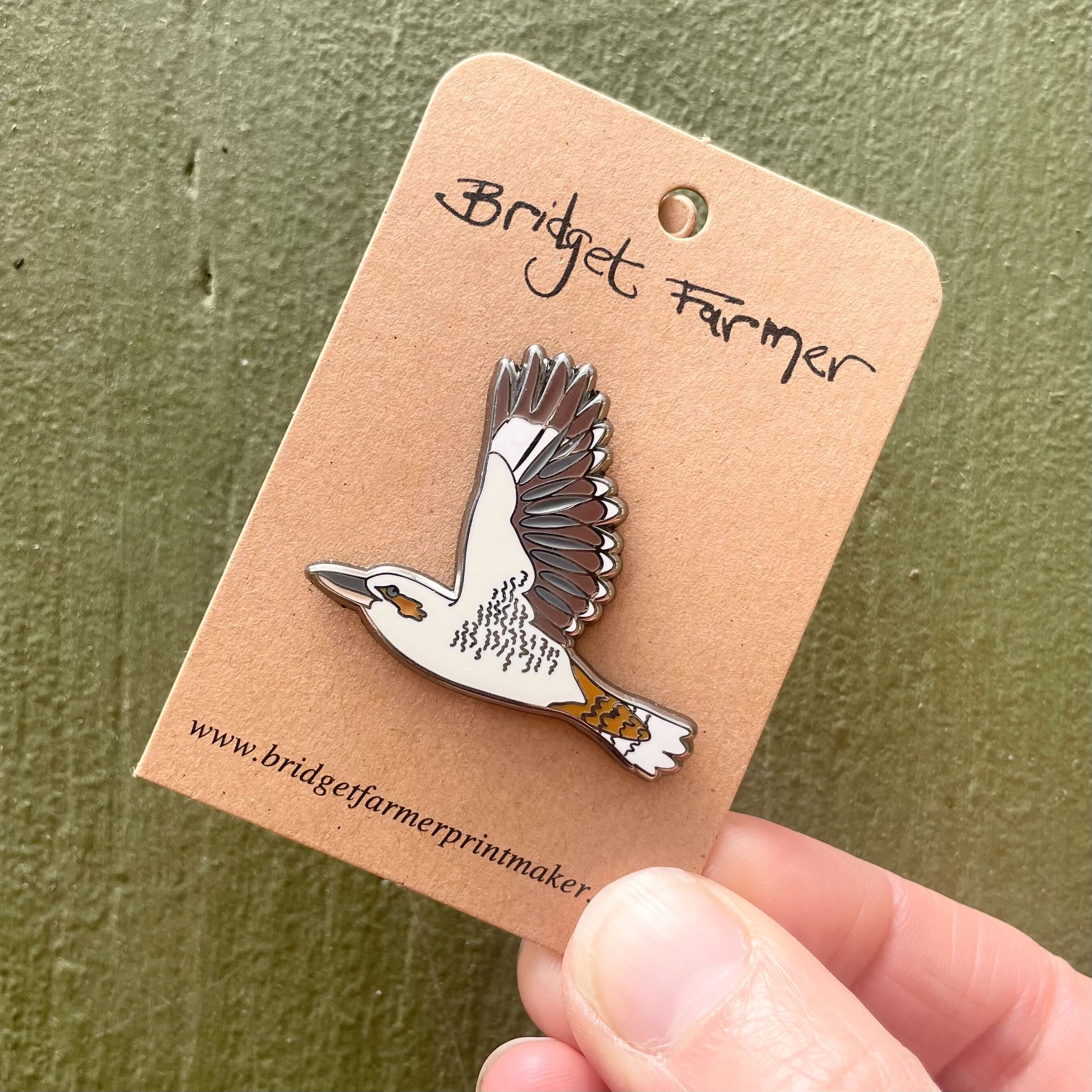 Kookaburra in Flight Enamel Pin