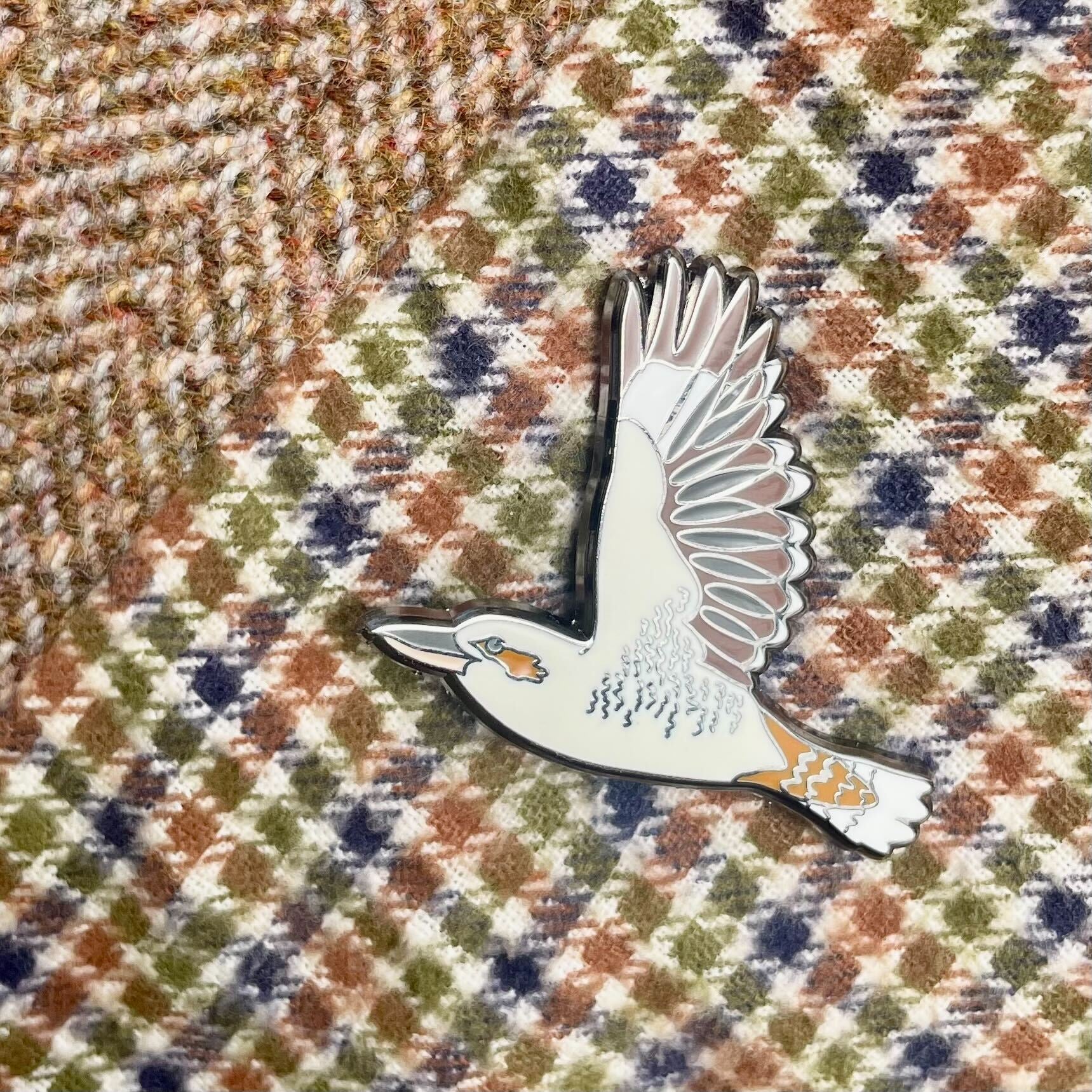 Kookaburra in Flight Enamel Pin