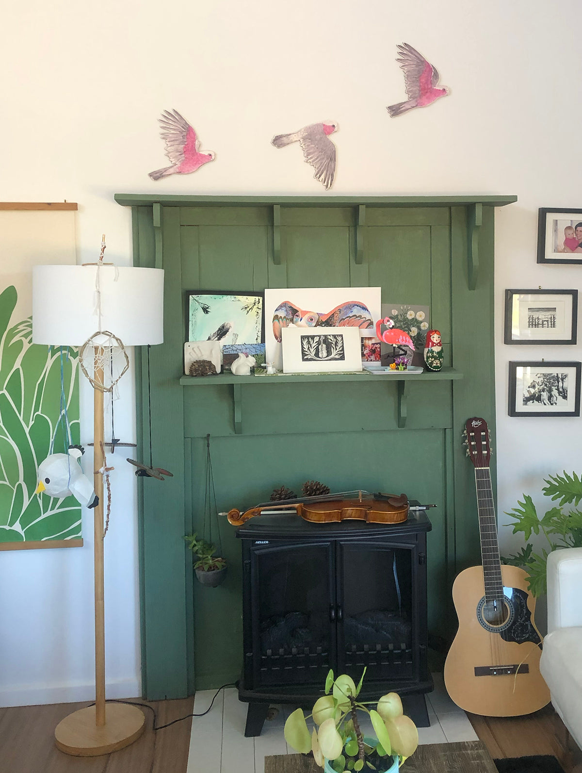 Australian Aviary ~ Wall Decorations ~ Galahs (set of 3)