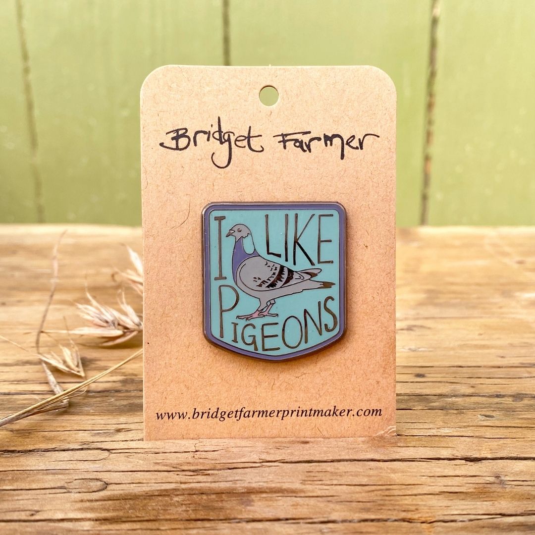 I Like Pigeons Enamel Pin