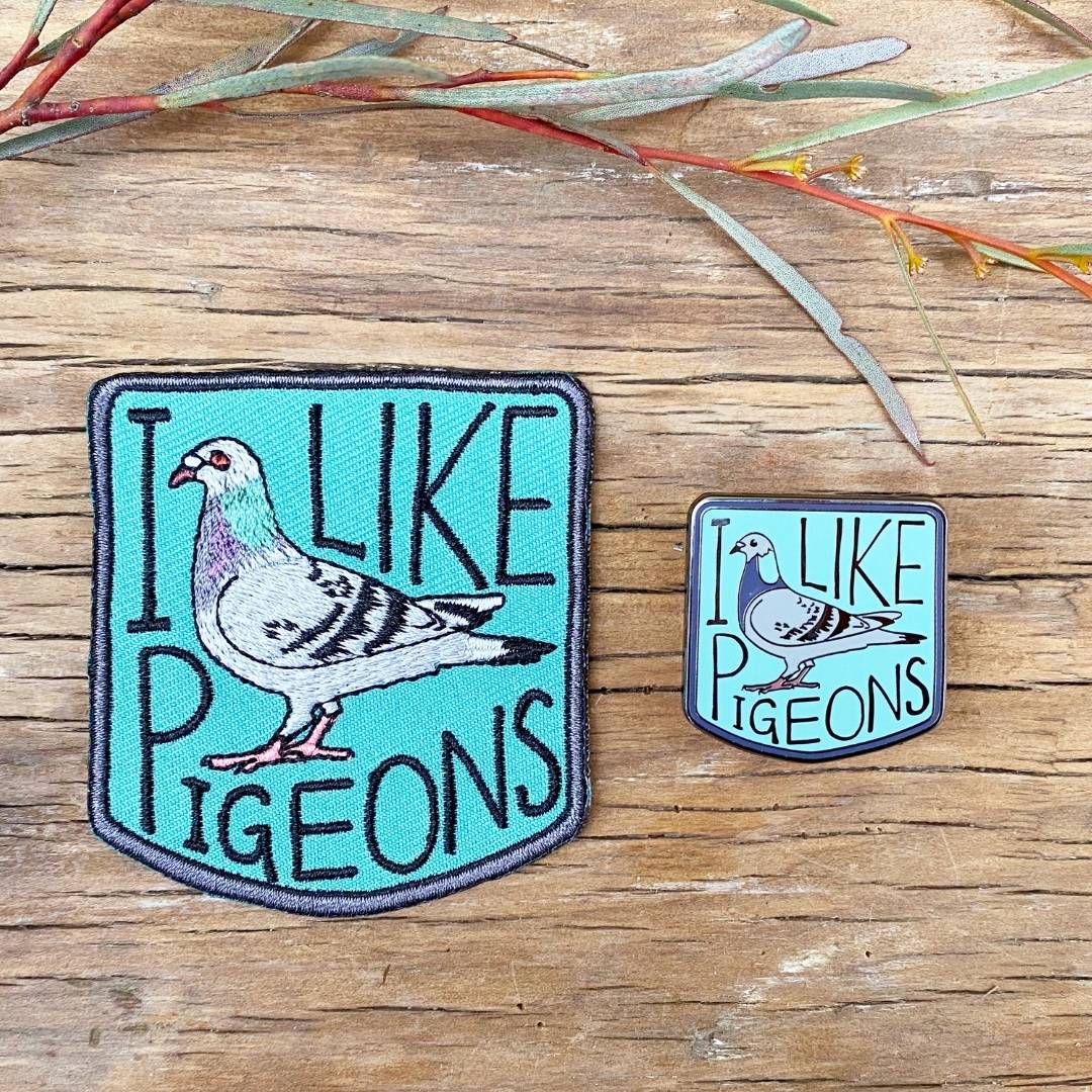 I Like Pigeons Enamel Pin