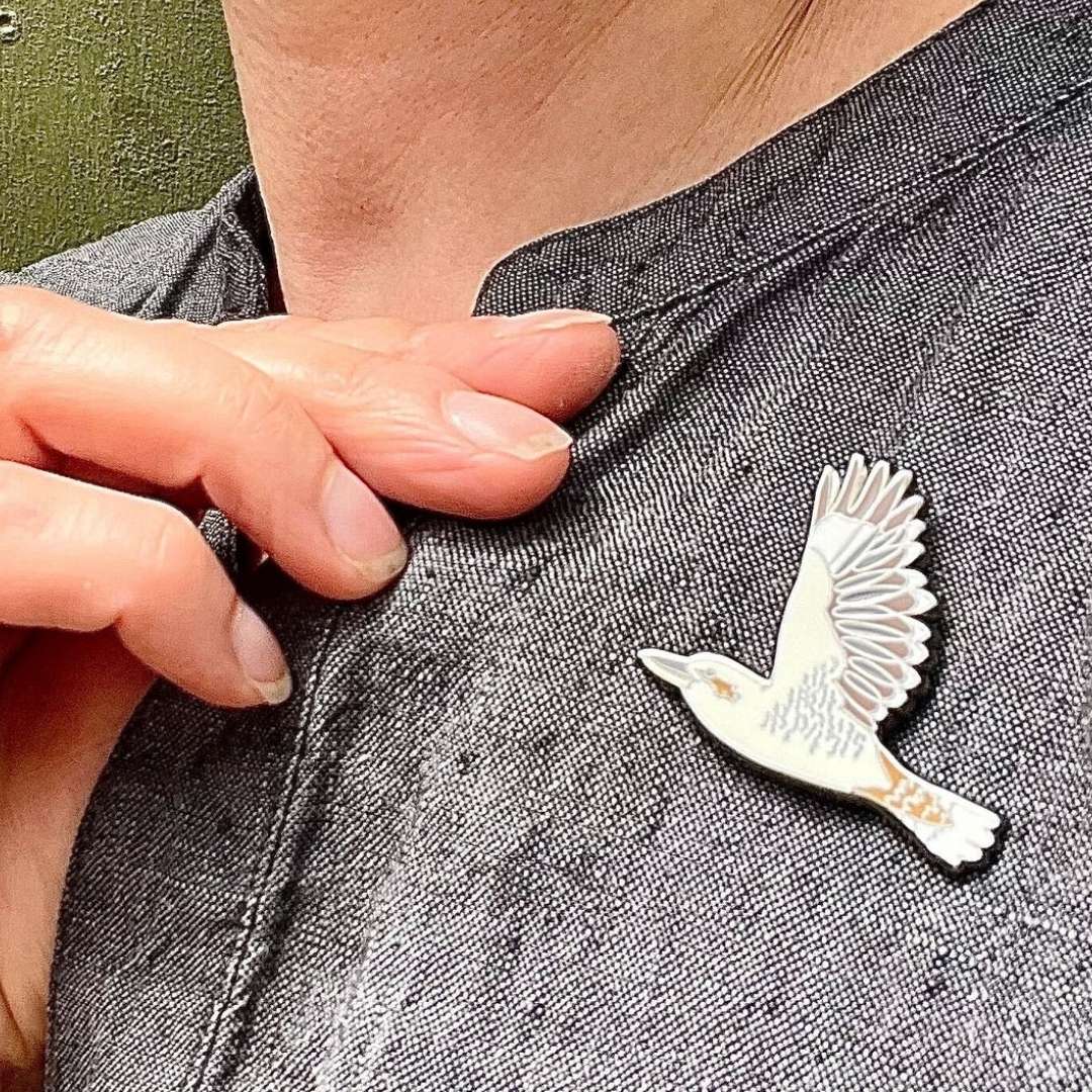 Kookaburra in Flight Enamel Pin