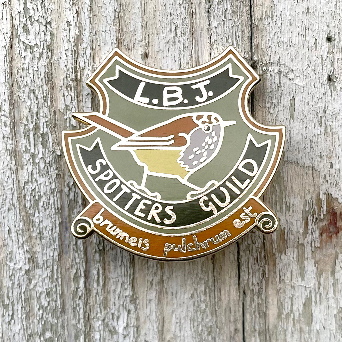 L.B.J. Spotters Guild Enamel Pin
