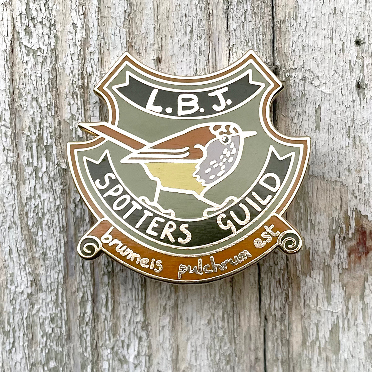 Enamel Pin - L.B.J. Spotters Guild