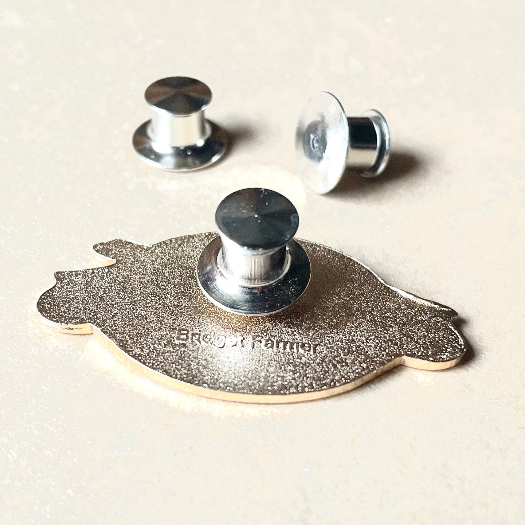 5 Lockable Pin Backs – Bridget Farmer