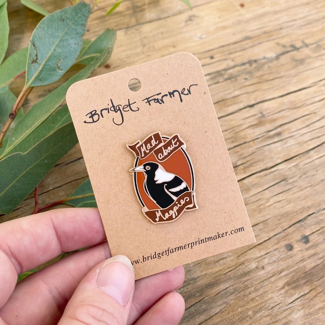 Mad About Magpies Enamel Pin