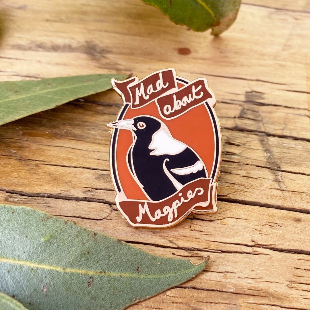 Mad About Magpies Enamel Pin