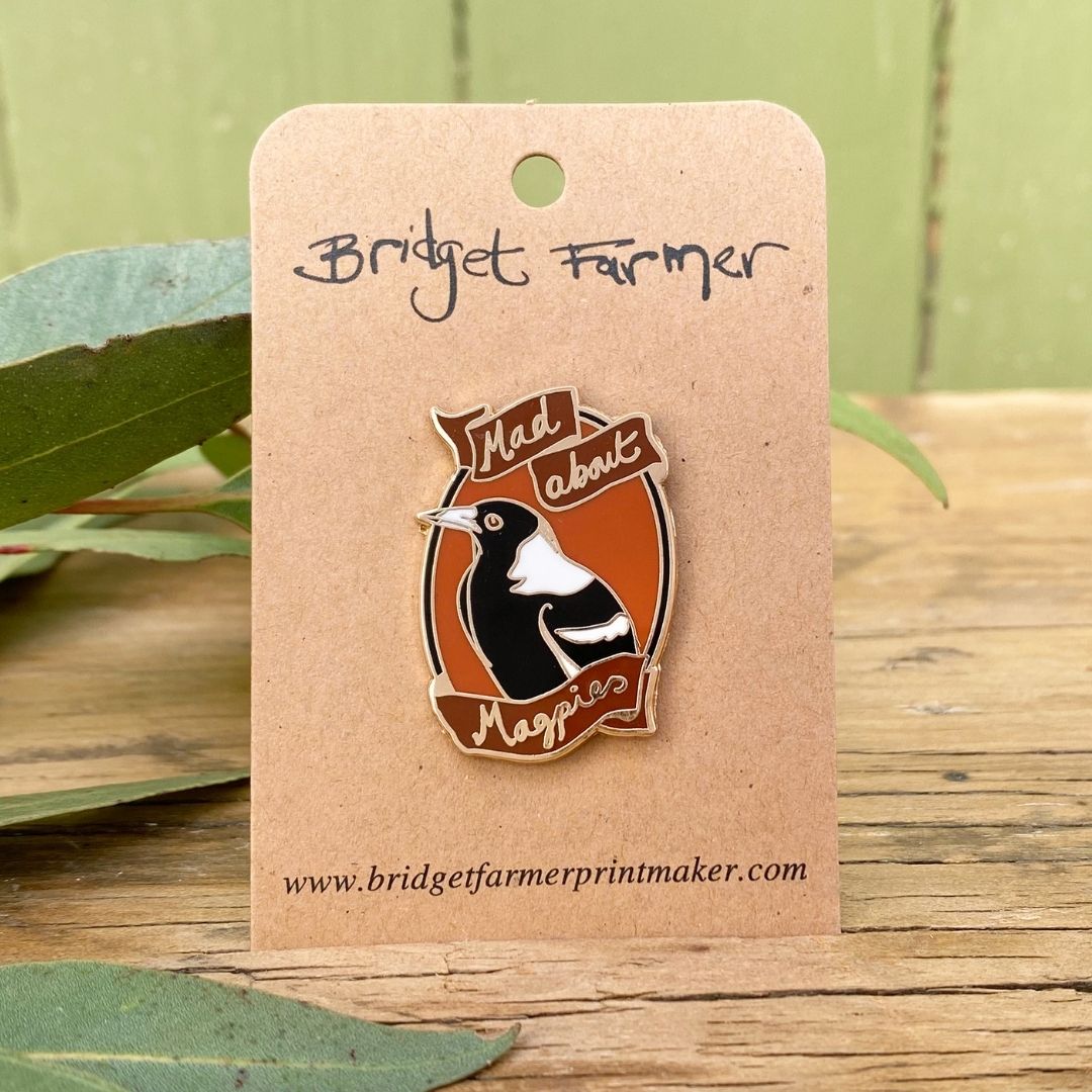 Mad About Magpies Enamel Pin