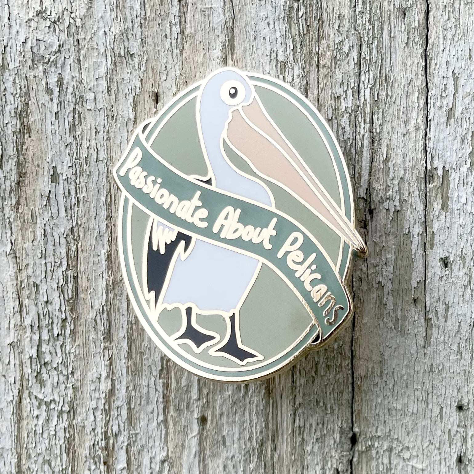 Passionate About Pelicans Enamel Pin