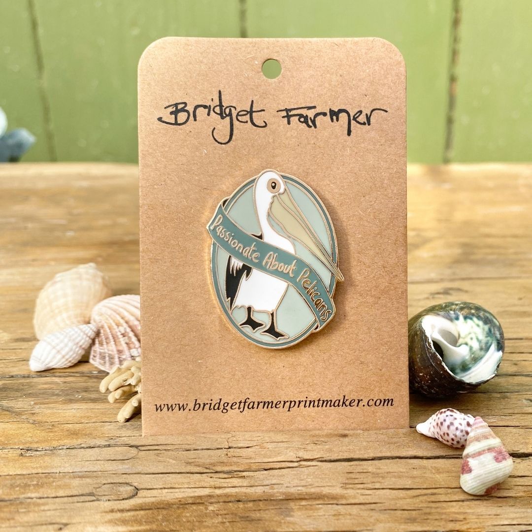 Passionate About Pelicans Enamel Pin