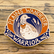 Plains Wanderer Warrior Enamel Pin