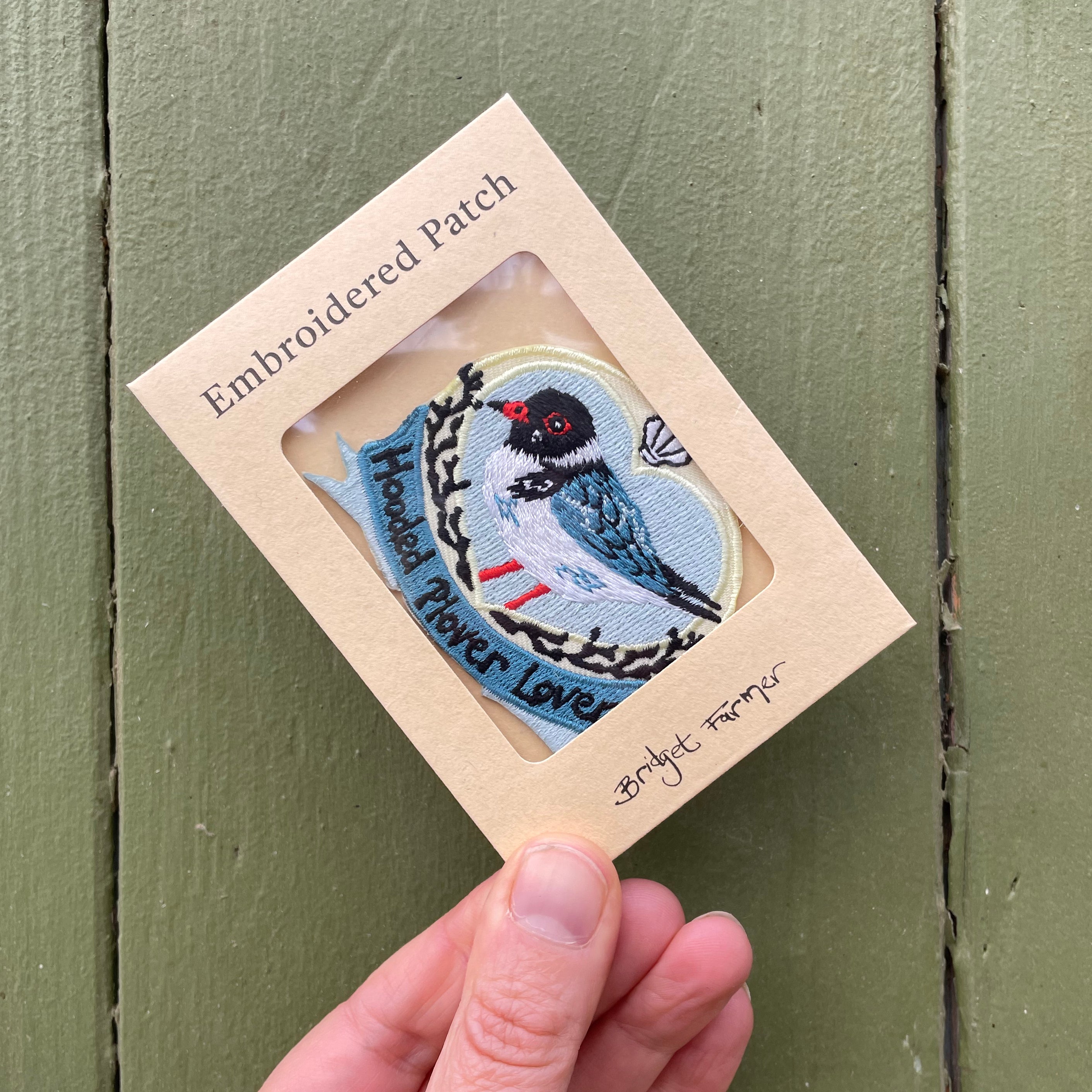Embroidered Patch - Hooded Plover Lover