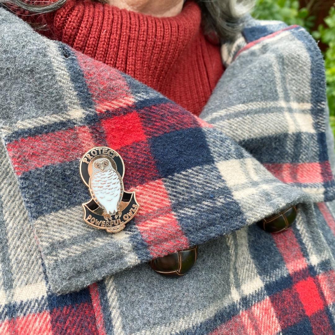 Protect Powerful Owls Enamel Pin