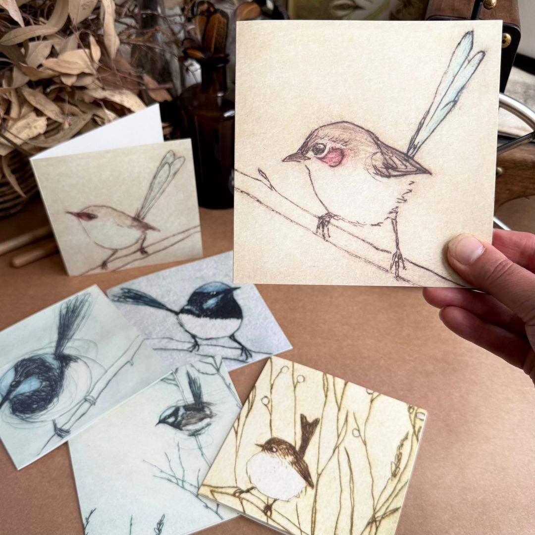 Purple-crowned Fairywren Greeting Card