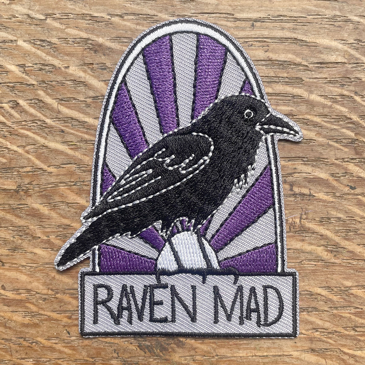 Embroidered Patch - Raven Mad