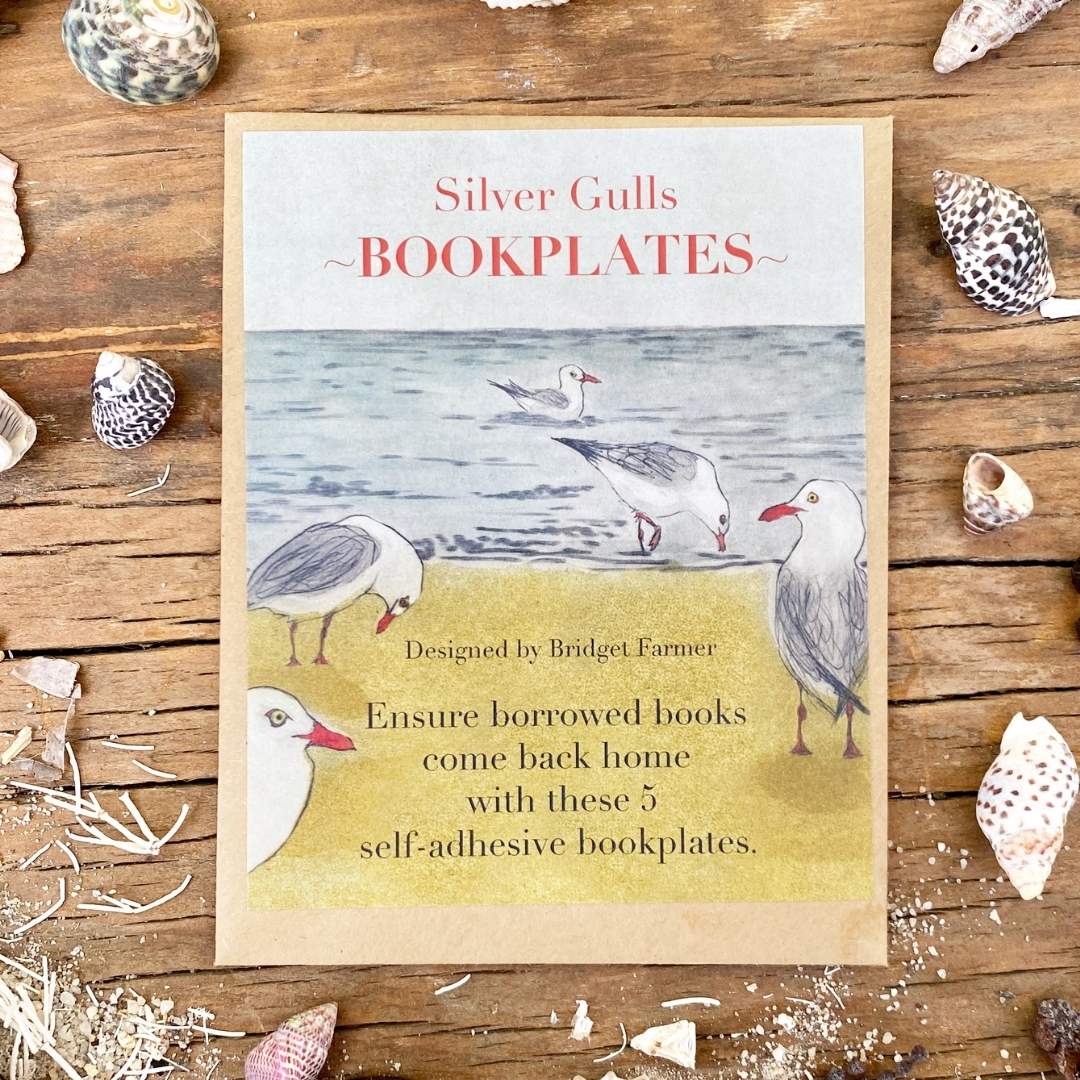 Bookplates - Silver Gulls - Set of 5