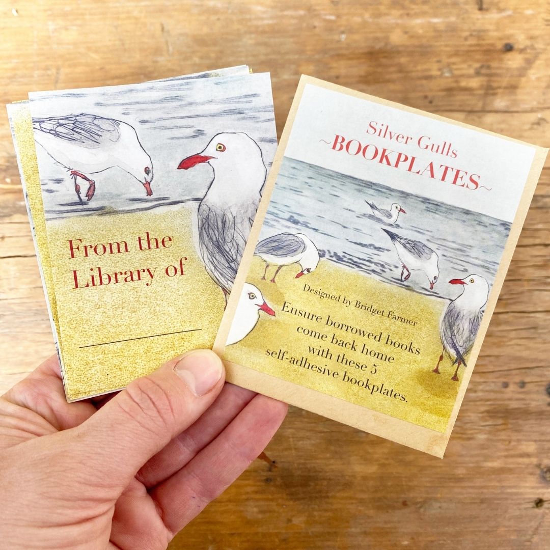 Bookplates - Silver Gulls - Set of 5