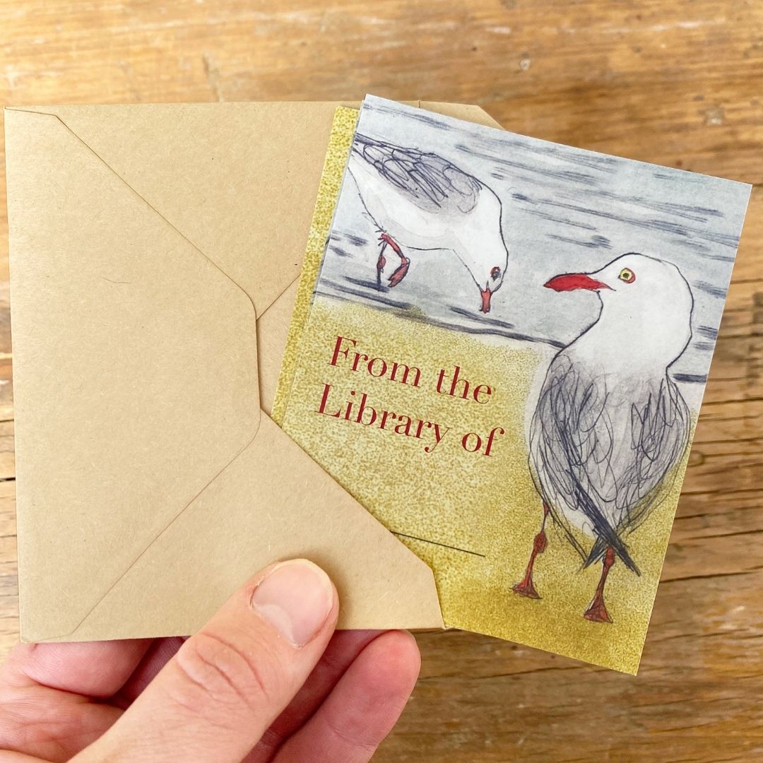 Bookplates - Silver Gulls - Set of 5