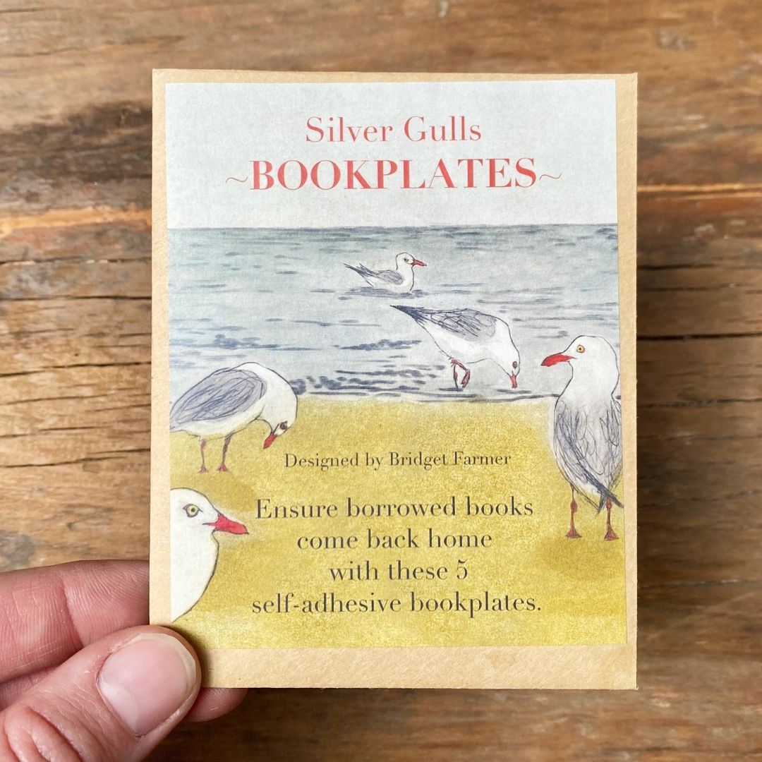 Bookplates - Silver Gulls - Set of 5