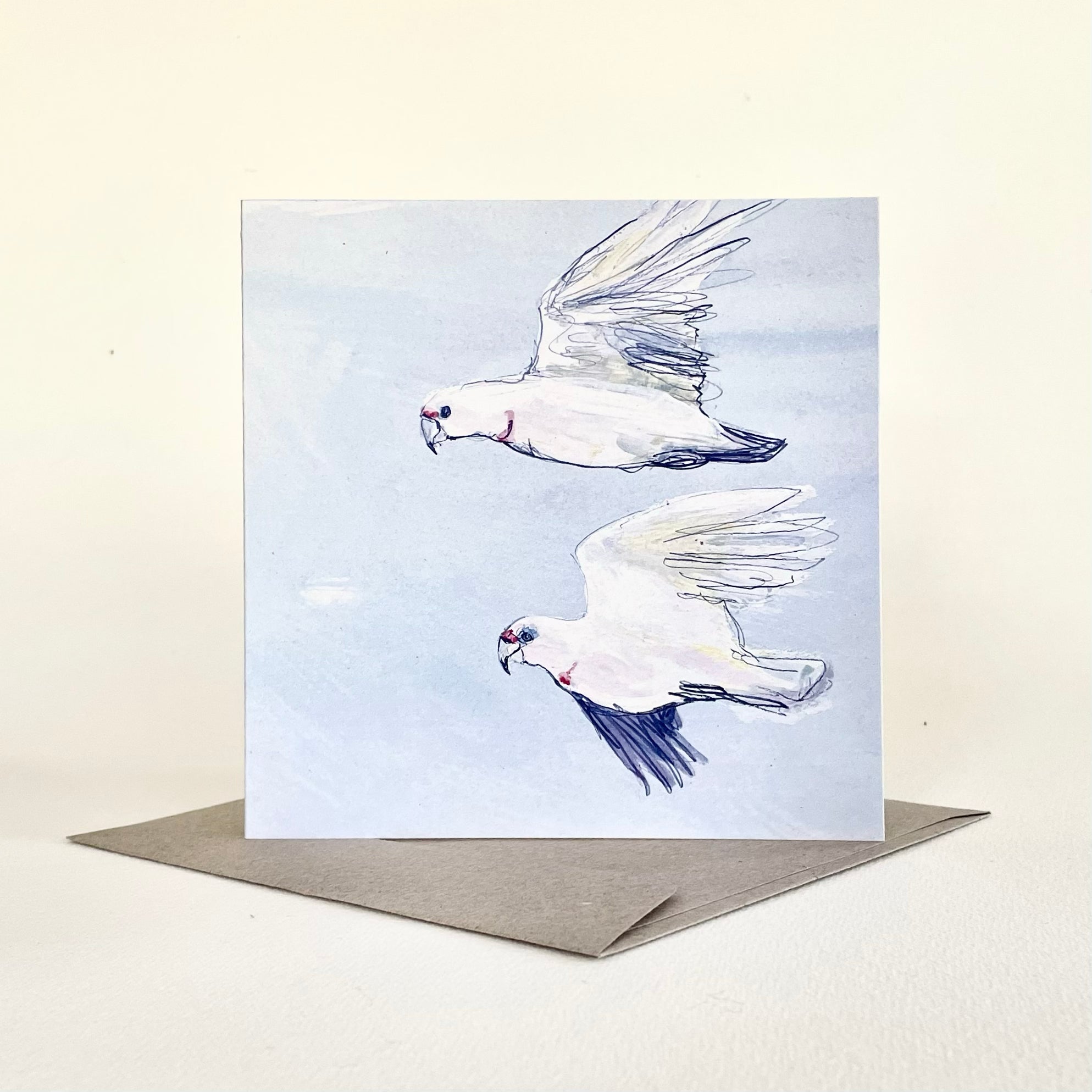 Greeting Card - Two Corellas