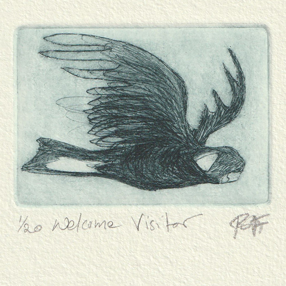 Original Etching - Welcome Visitor
