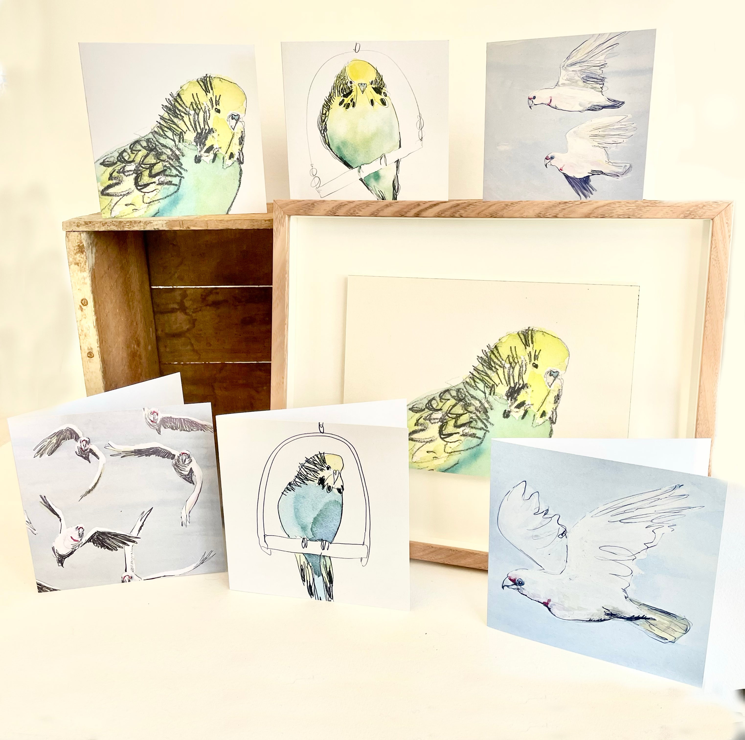 Greeting Card - Two Corellas