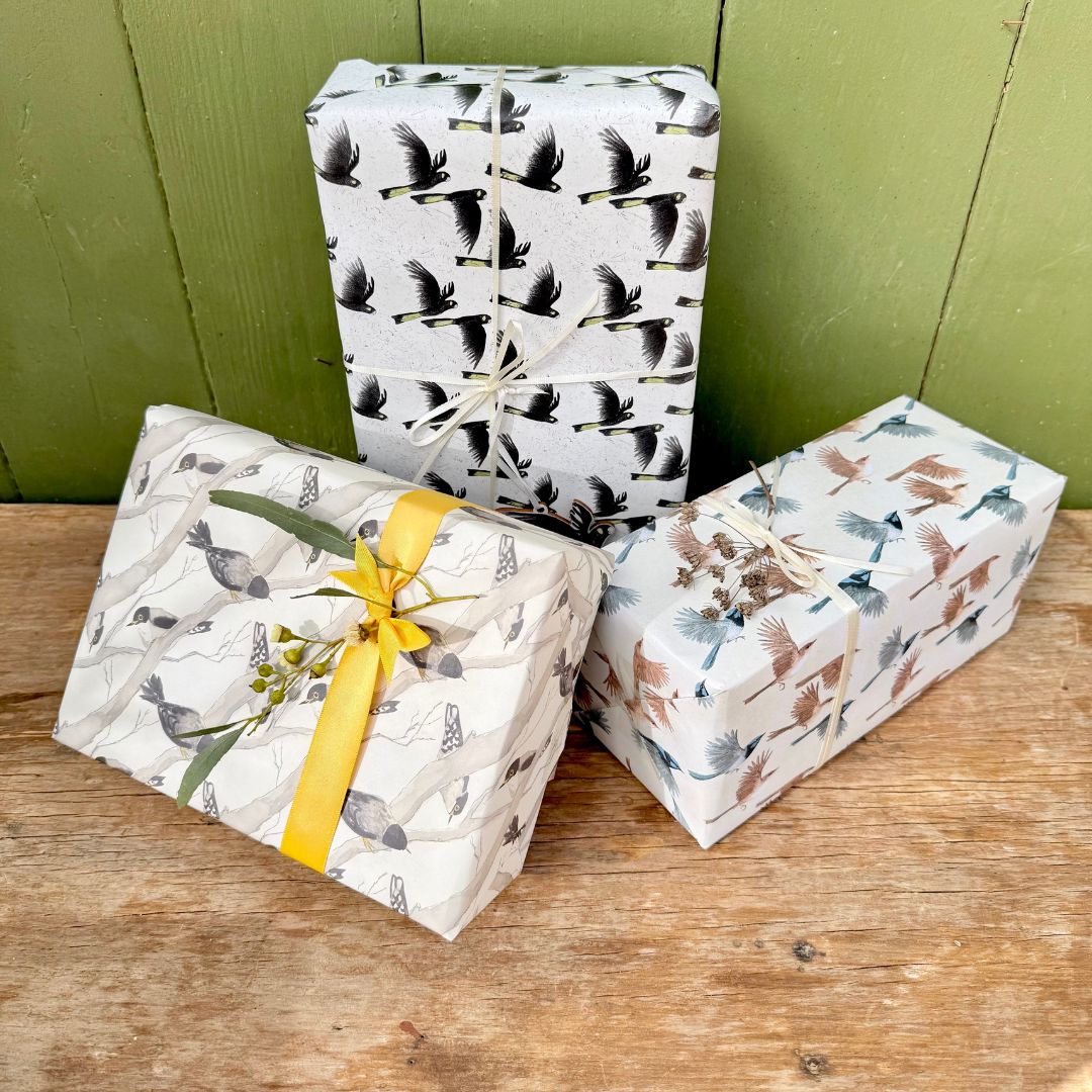 Yellow-tailed Black Cockatoos Wrapping Paper