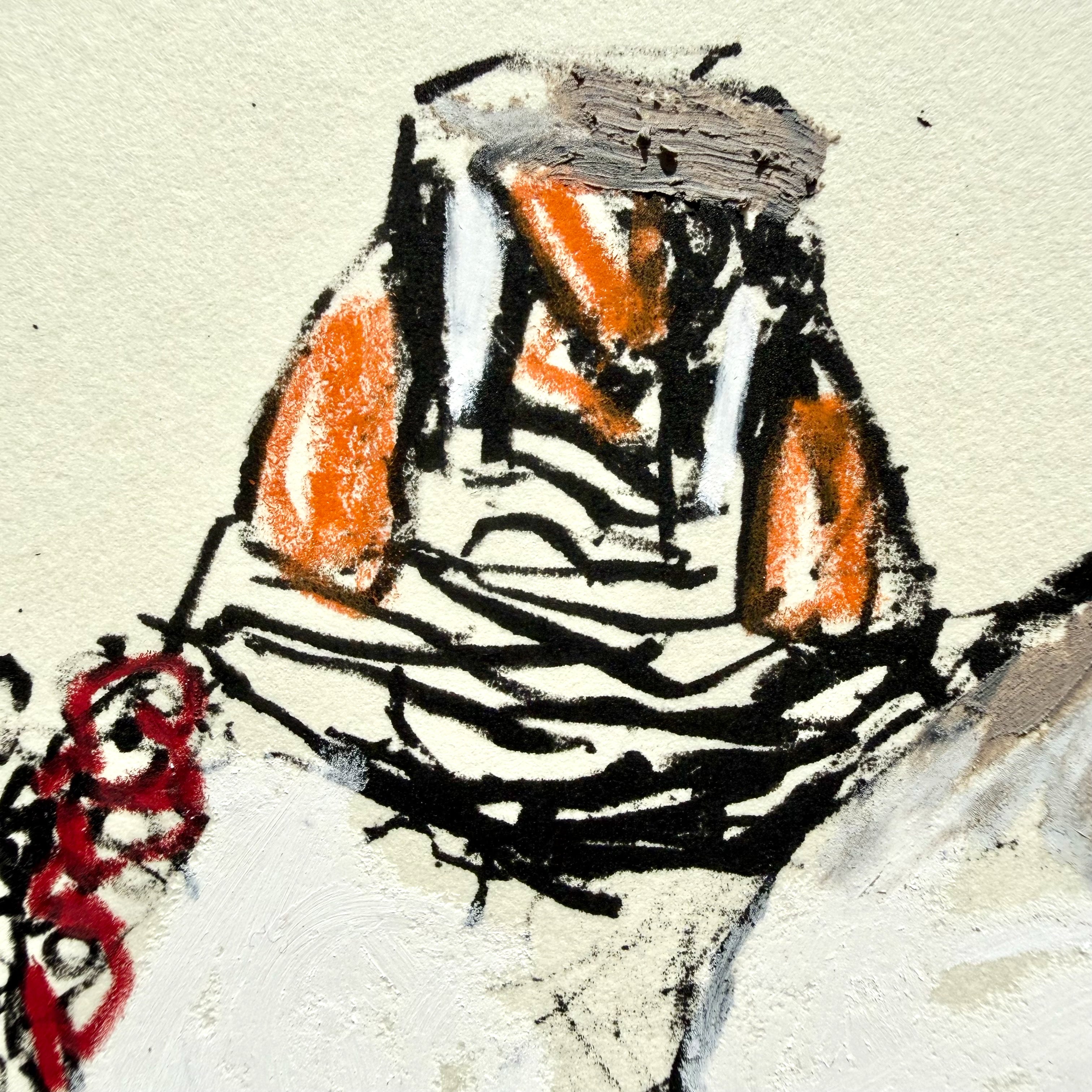 Lithograph - Zebra Finch Pair