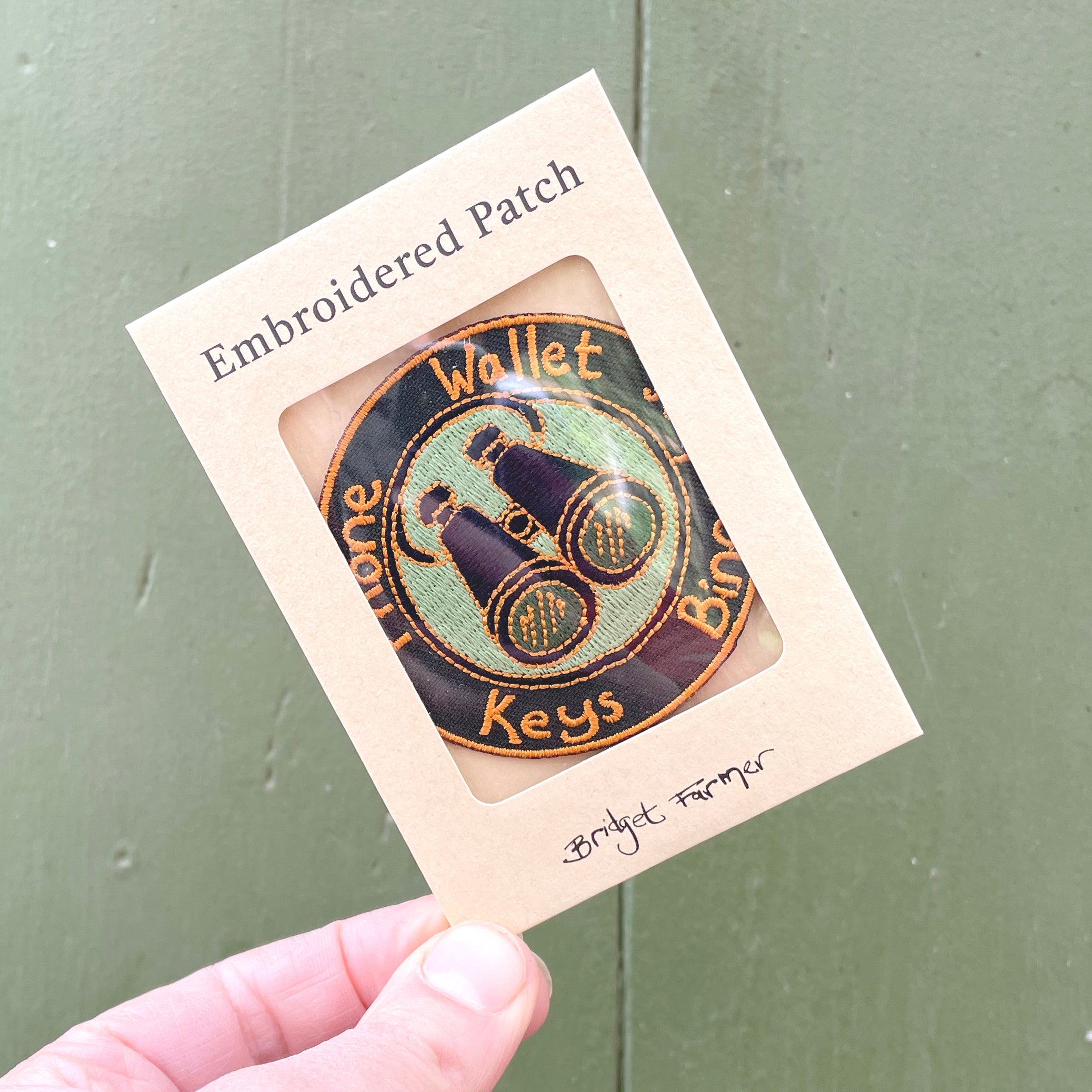 Phone, Wallet, Keys, Binoculars Embroidered Patch
