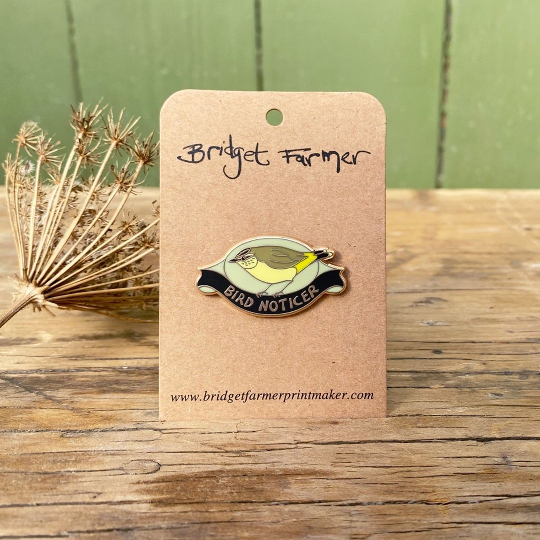 Bird Noticer Enamel Pin