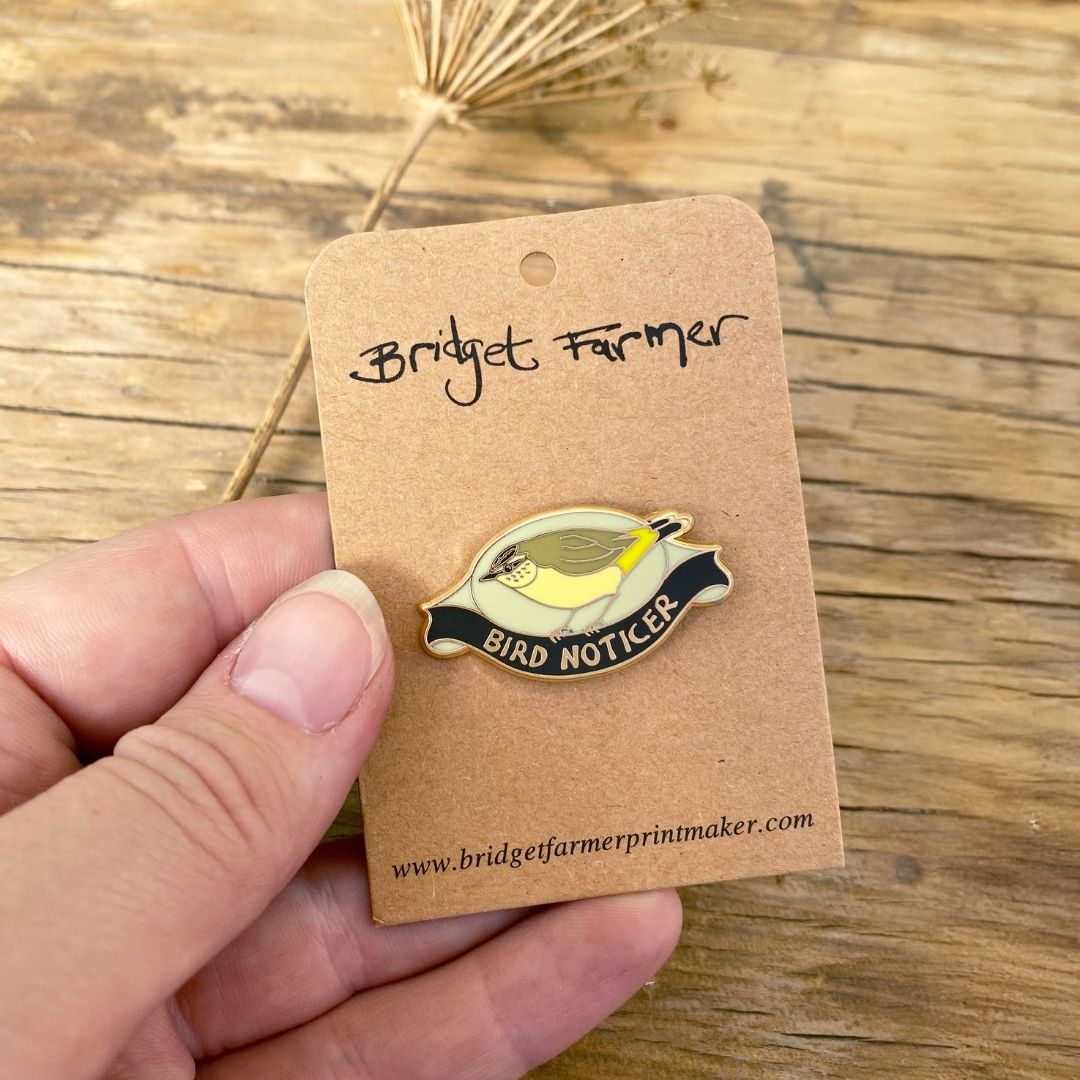 Bird Noticer Enamel Pin