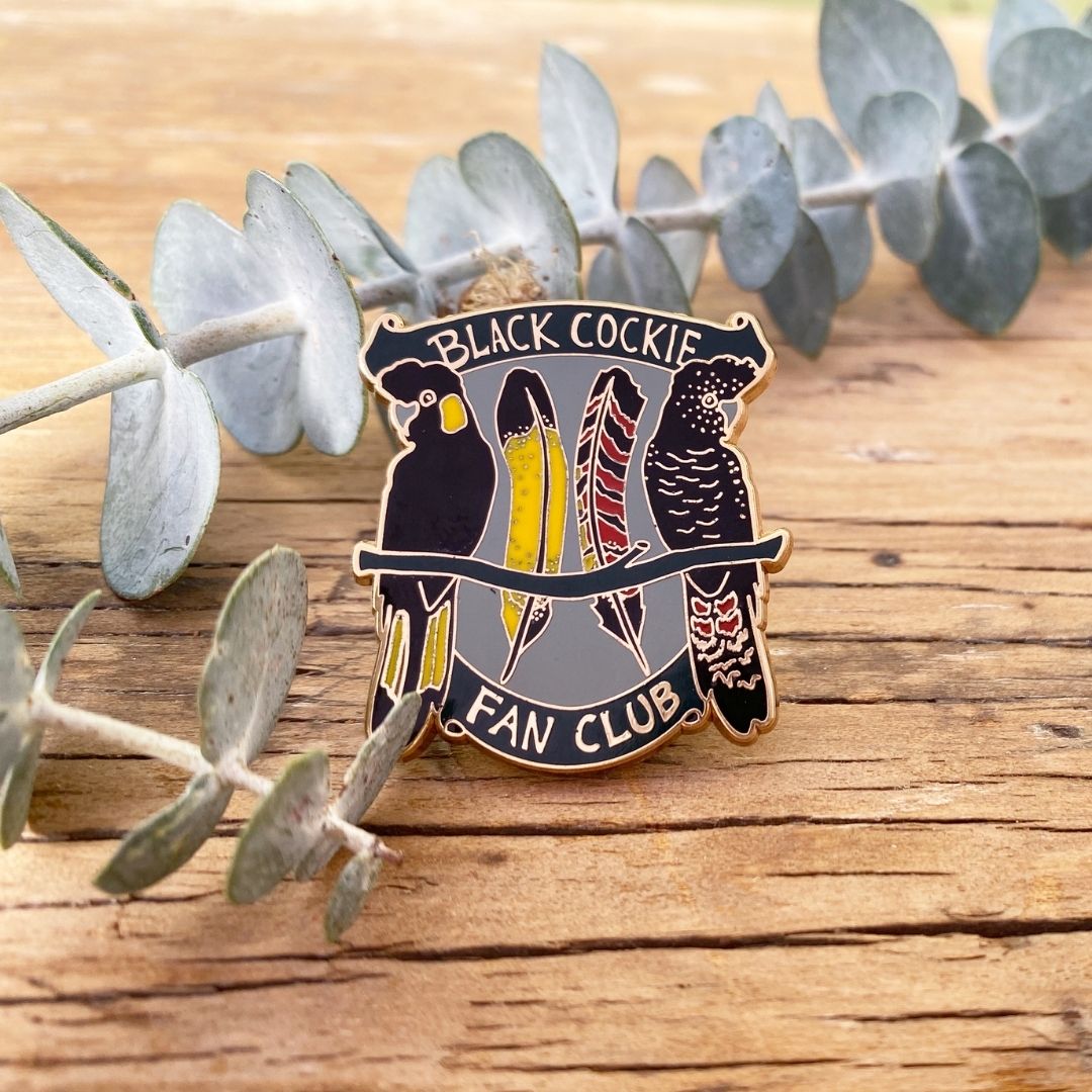 Black Cockie Fan Club Enamel Pin