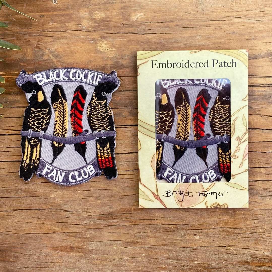 Black Cockie Fan Club Embroidered Patch