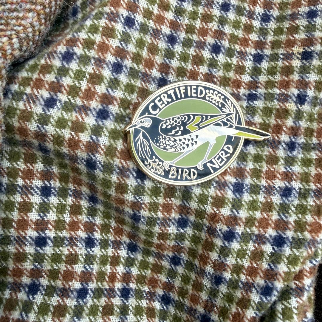 LIMITED EDITION Regent Honeyeater Certified Bird Nerd Enamel Pin