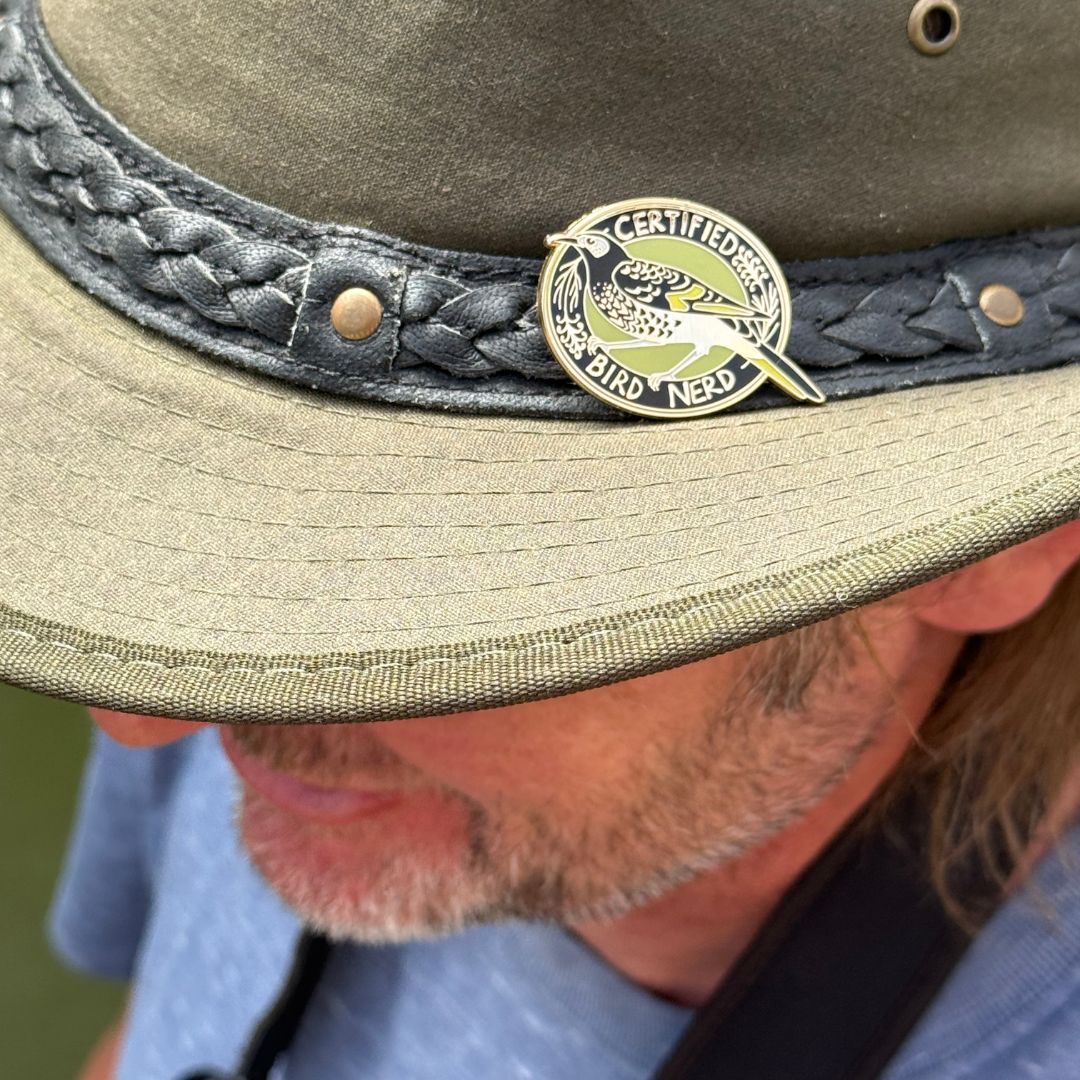 LIMITED EDITION Regent Honeyeater Certified Bird Nerd Enamel Pin