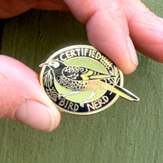 LIMITED EDITION Regent Honeyeater Certified Bird Nerd Enamel Pin