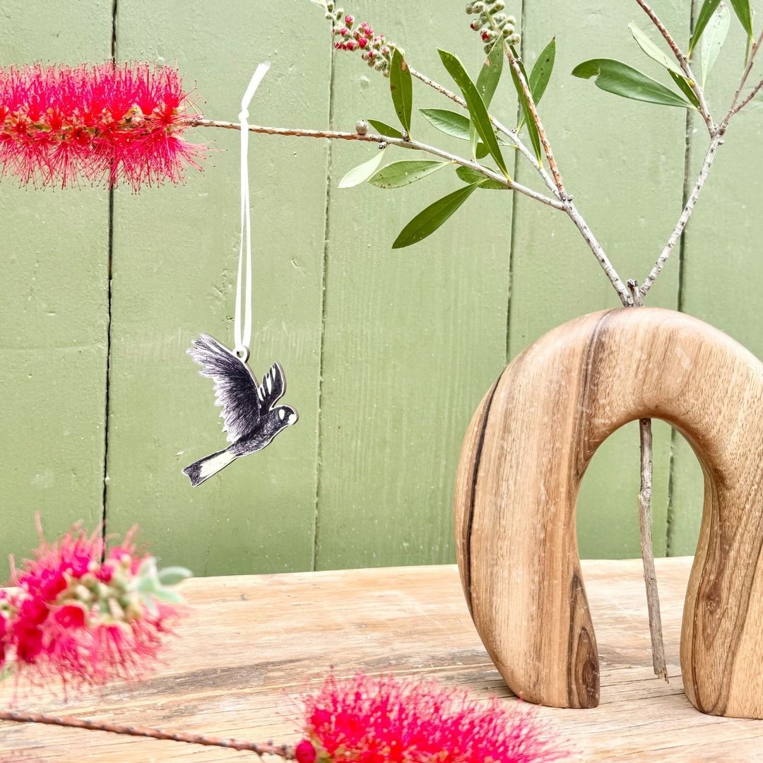 Yellow-tailed Black Cockatoo Christmas Ornament