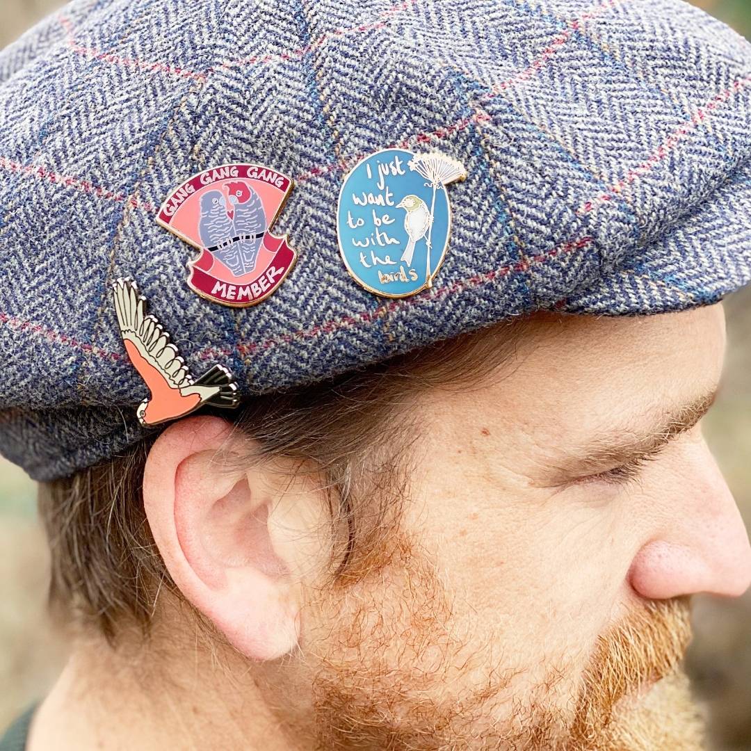 Galah in Flight Enamel Pin