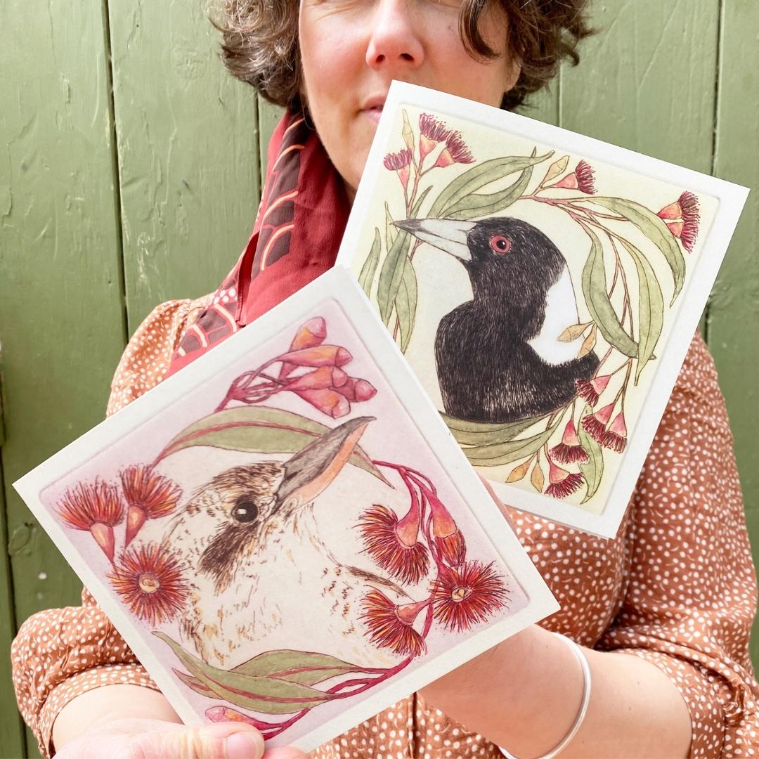 Twelve Christmas Cards - 4 x 3 designs