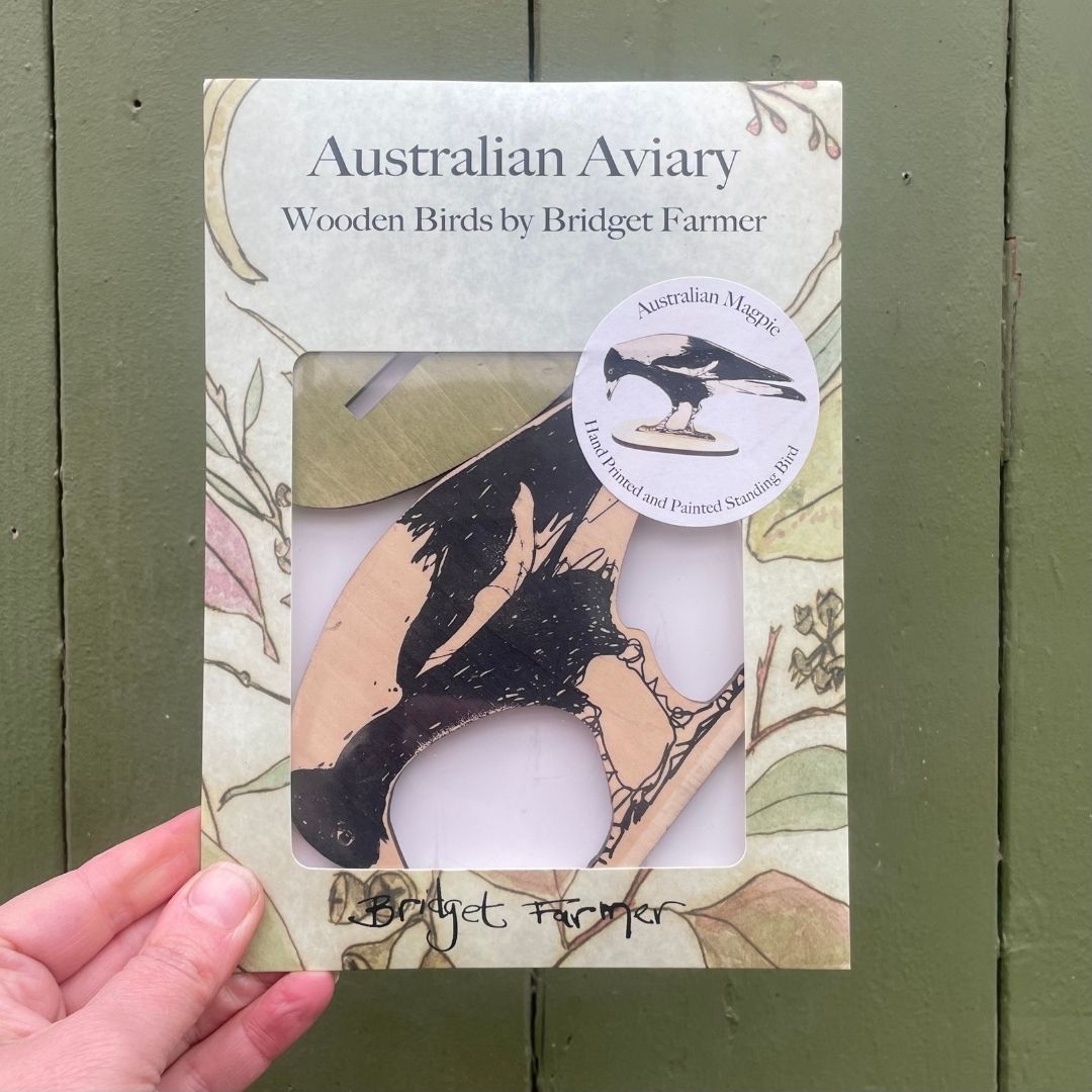 Australian Magpie Standing Bird Ornament