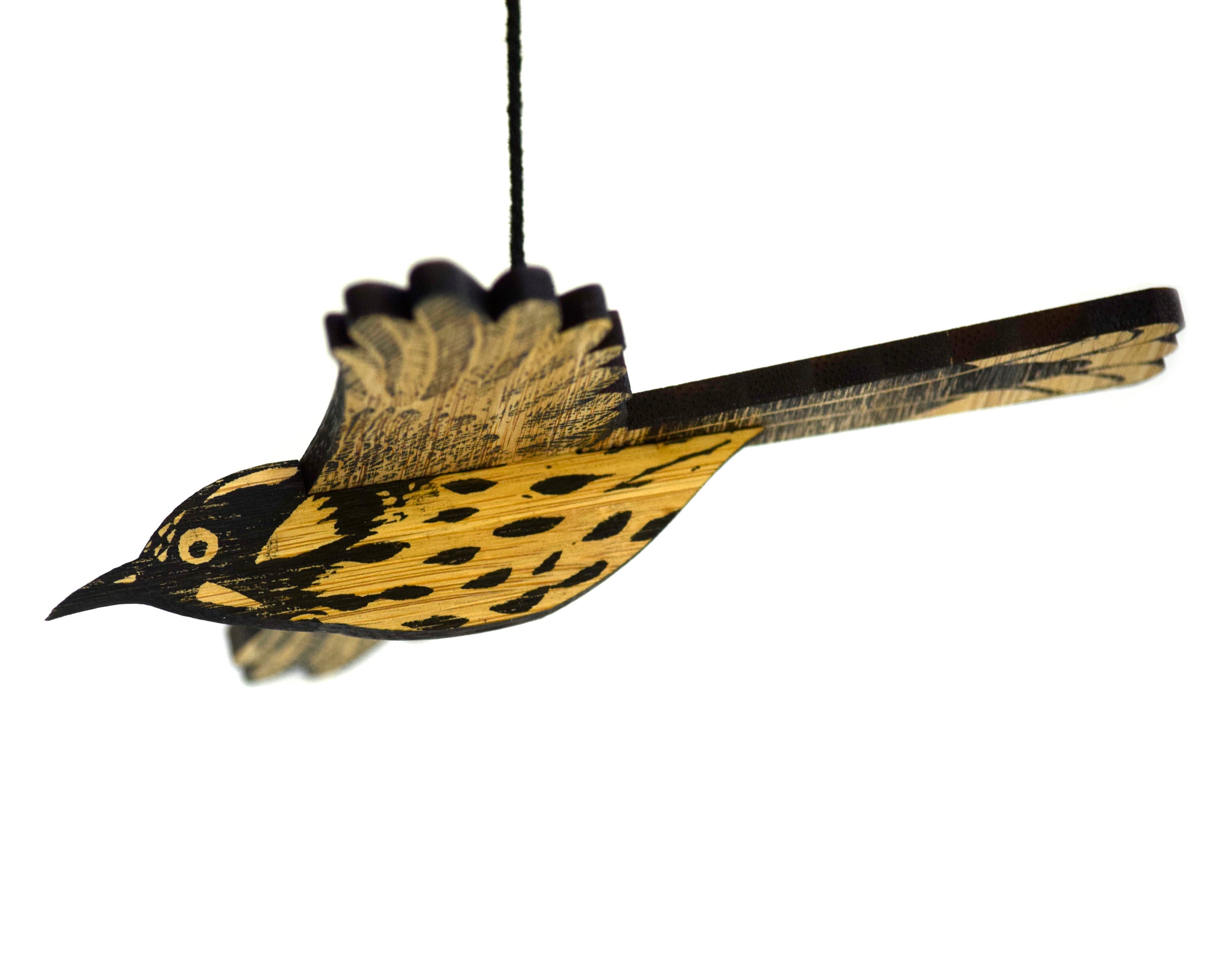 New Holland Honeyeater Hanging Wooden Bird Mobile