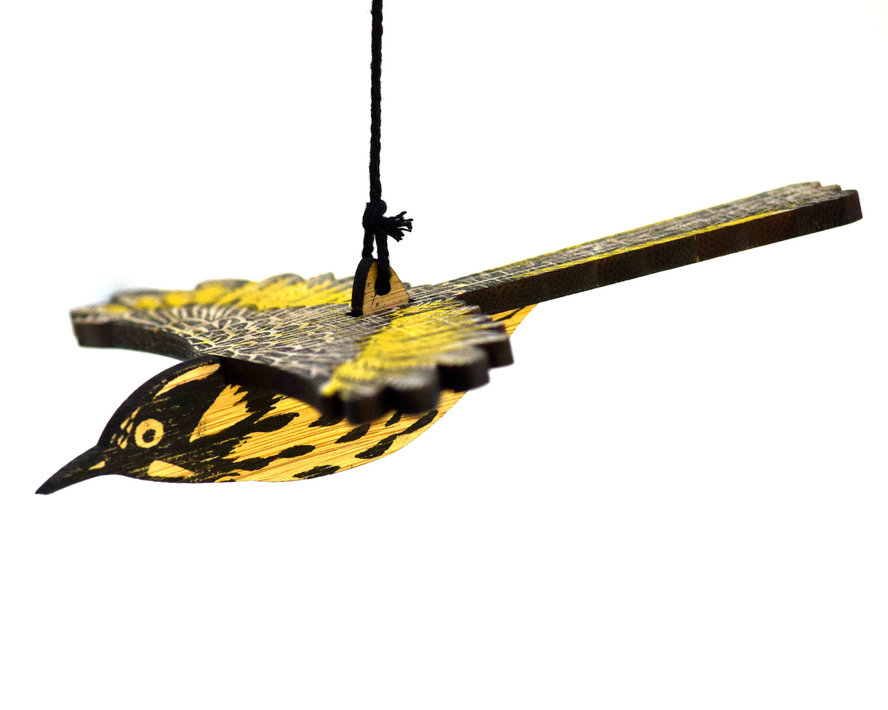 New Holland Honeyeater Hanging Wooden Bird Mobile