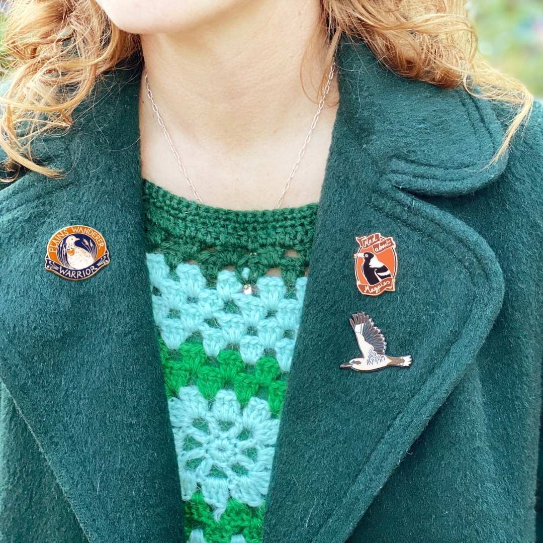 Mad About Magpies Enamel Pin