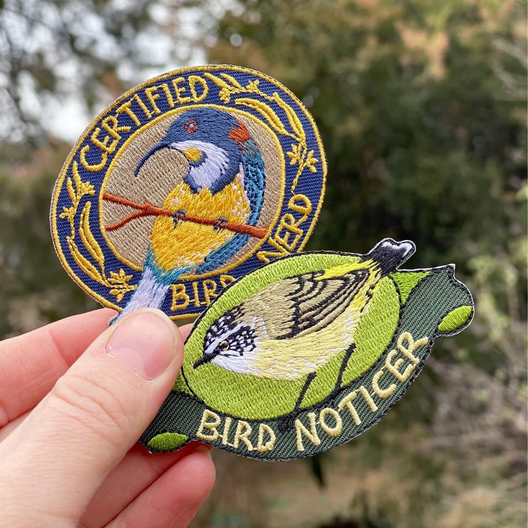 Certified Bird Nerd Embroidered Patch