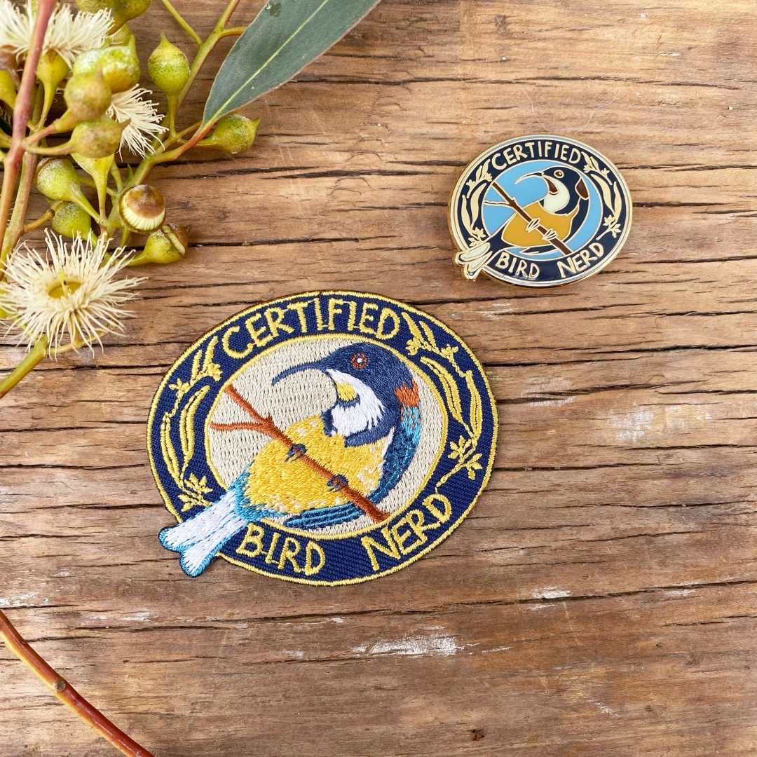 Certified Bird Nerd Embroidered Patch