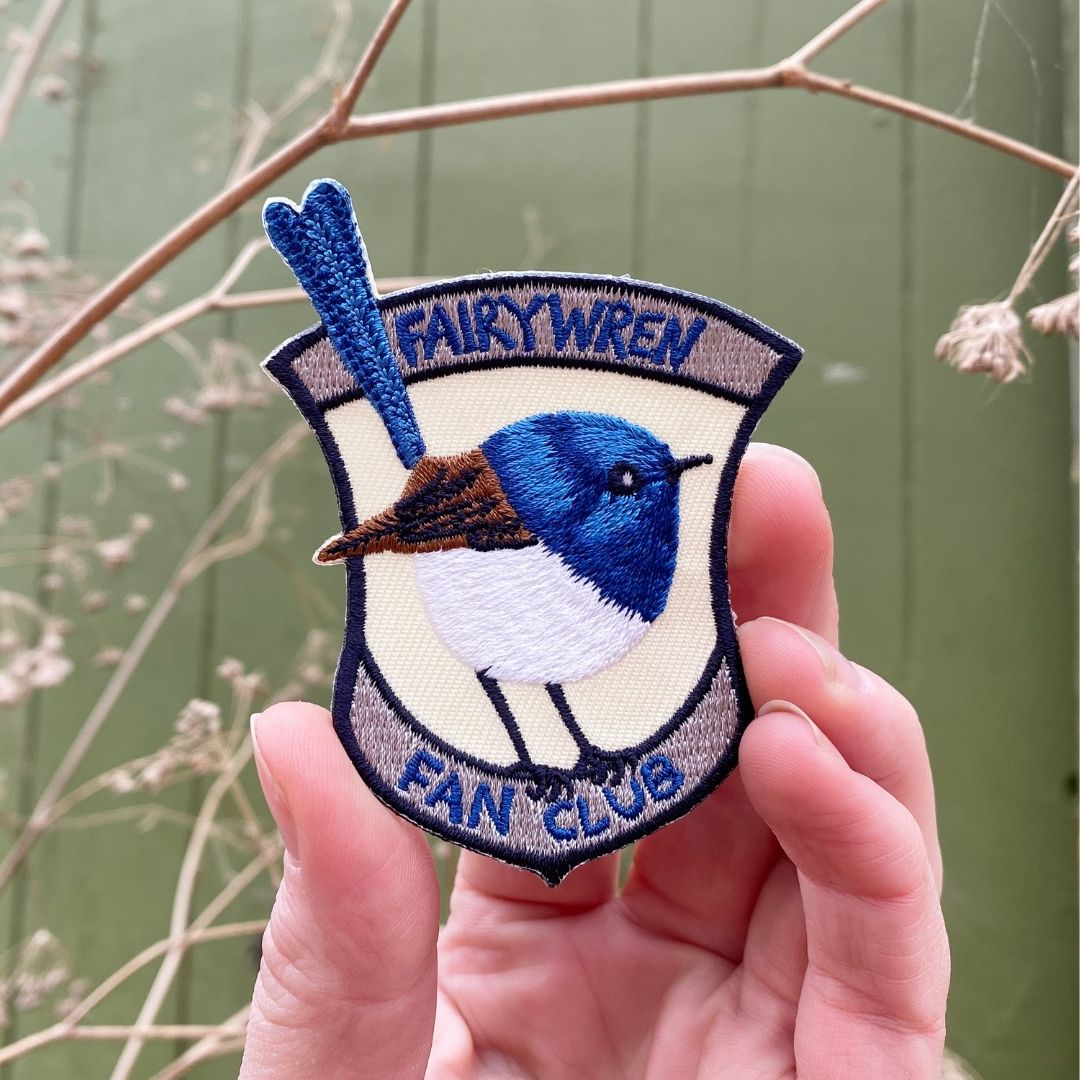 Fairywren Fan Club Embroidered Patch